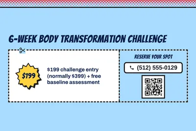 Comic pop · Coupon: 6-Week Body Transformation Challenge