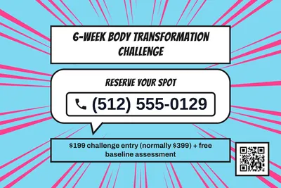 Comic pop · Phone Billboard: 6-Week Body Transformation Challenge