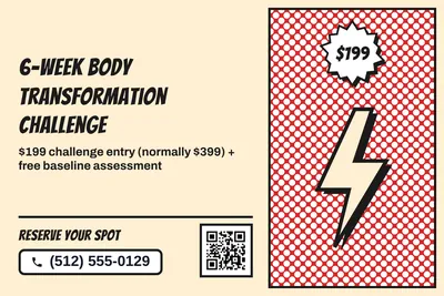 Comic pop · Split: 6-Week Body Transformation Challenge