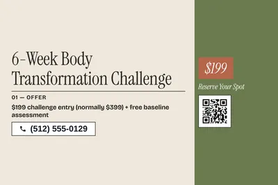 Contemporary · Checklist: 6-Week Body Transformation Challenge