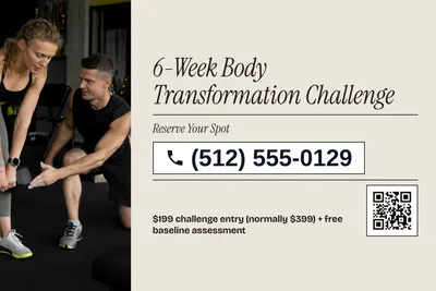 Contemporary · Phone Billboard: 6-Week Body Transformation Challenge