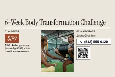 Contemporary · Photo Frame: 6-Week Body Transformation Challenge