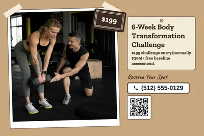 Kraft and stamp · Photo Hero: 6-Week Body Transformation Challenge