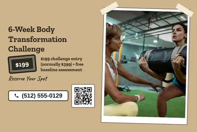 Kraft and stamp · Split: 6-Week Body Transformation Challenge