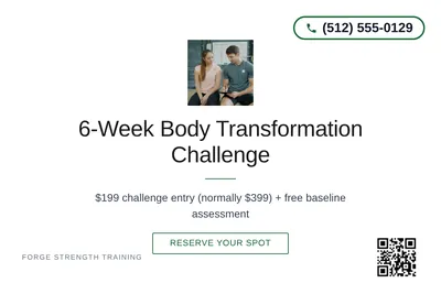 Minimal White · Centered Elegant: 6-Week Body Transformation Challenge