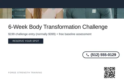 Minimal White · Top Bar: 6-Week Body Transformation Challenge