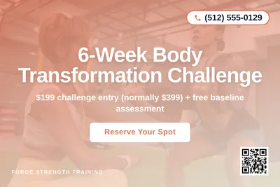 Modern Gradient · Centered Stack: 6-Week Body Transformation Challenge