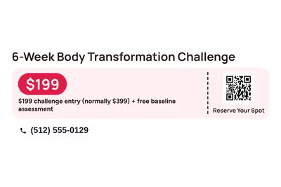 Modern · Coupon: 6-Week Body Transformation Challenge
