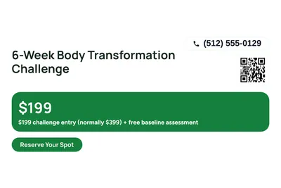 Modern · Offer Menu: 6-Week Body Transformation Challenge