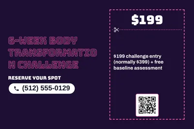 Neon night · Coupon: 6-Week Body Transformation Challenge