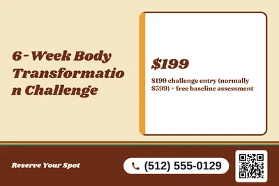 Retro 70s · Checklist: 6-Week Body Transformation Challenge
