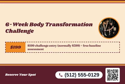 Retro 70s · Coupon: 6-Week Body Transformation Challenge