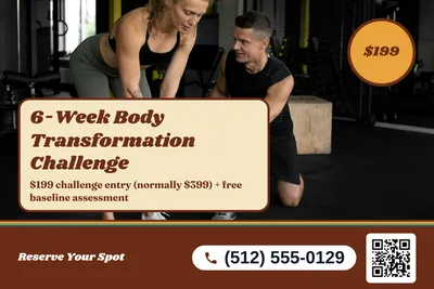 Retro 70s · Photo Hero: 6-Week Body Transformation Challenge