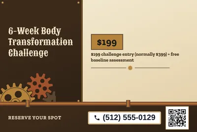 Steampunk · Checklist: 6-Week Body Transformation Challenge