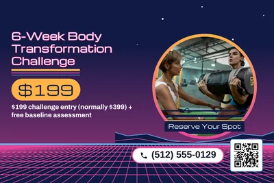 Synthwave · Photo Frame: 6-Week Body Transformation Challenge