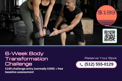 Synthwave · Photo Hero: 6-Week Body Transformation Challenge