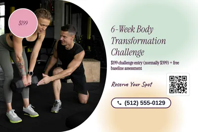 Soft watercolour · Photo Hero: 6-Week Body Transformation Challenge
