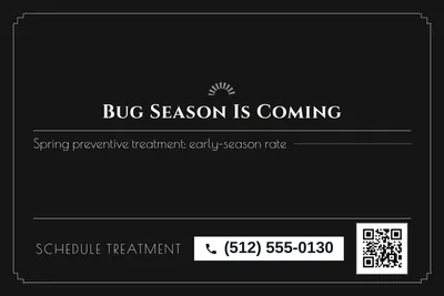 Art deco · Offer Menu: Bug Season Is Coming