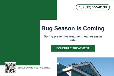 Bold Color Block · Corner Accent: Bug Season Is Coming
