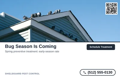 Clean Photo · Photo Top, Text Bottom: Bug Season Is Coming