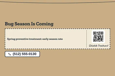 Kraft and stamp · Coupon: Bug Season Is Coming