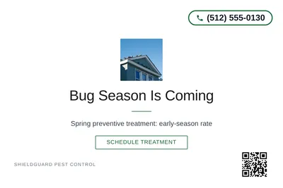 Minimal White · Centered Elegant: Bug Season Is Coming
