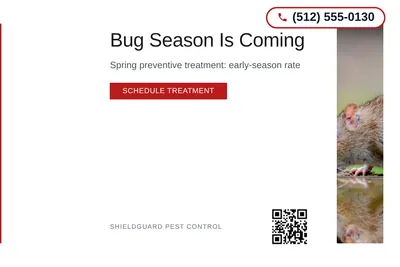 Minimal White · Left-Aligned Editorial: Bug Season Is Coming