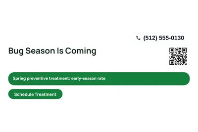 Modern · Offer Menu: Bug Season Is Coming