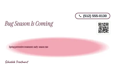 Soft watercolour · Offer Menu: Bug Season Is Coming