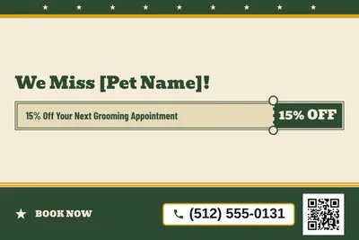 Vintage Americana · Coupon: We Miss [Pet Name]!