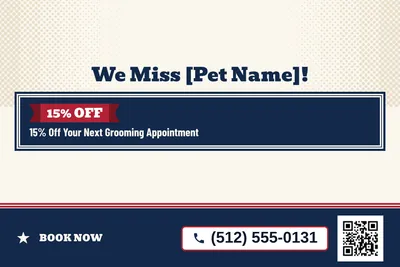 Vintage Americana · Offer Menu: We Miss [Pet Name]!