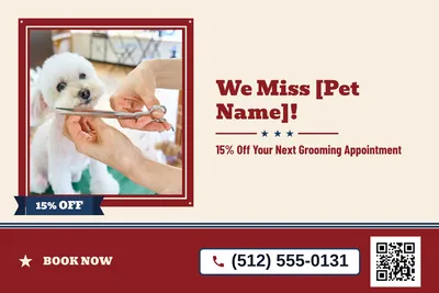 Vintage Americana · Photo Frame: We Miss [Pet Name]!