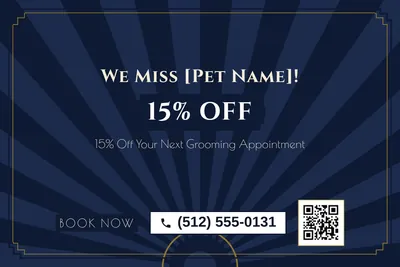 Art deco · Big Offer: We Miss [Pet Name]!