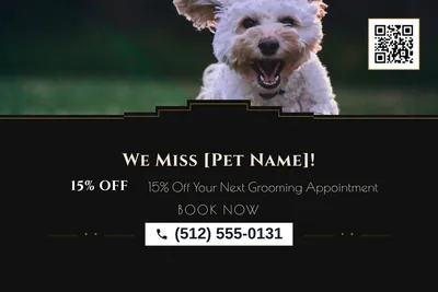 Art deco · Photo Hero: We Miss [Pet Name]!
