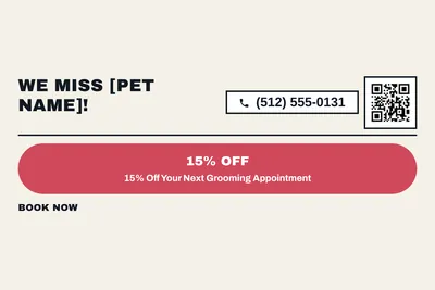 Bauhaus · Offer Menu: We Miss [Pet Name]!