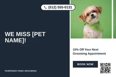 Bold Color Block · Vertical Split: We Miss [Pet Name]!