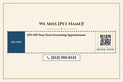 Classic · Coupon: We Miss [Pet Name]!