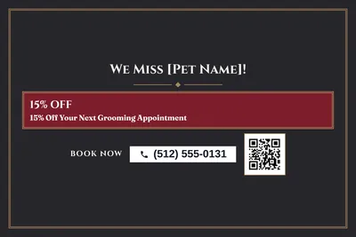 Classic · Offer Menu: We Miss [Pet Name]!