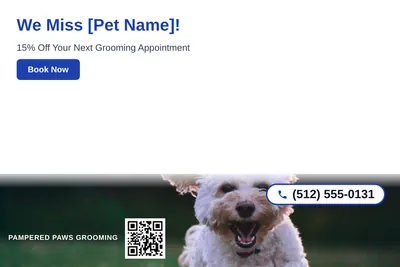 Clean Photo · Photo Bottom Strip: We Miss [Pet Name]!