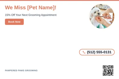 Clean Photo · Circle Photo Accent: We Miss [Pet Name]!