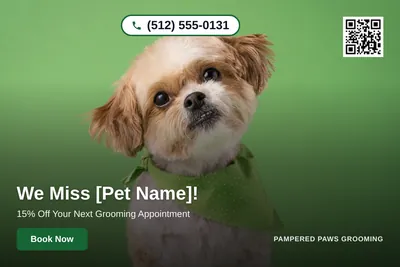 Clean Photo · Full Photo Overlay: We Miss [Pet Name]!