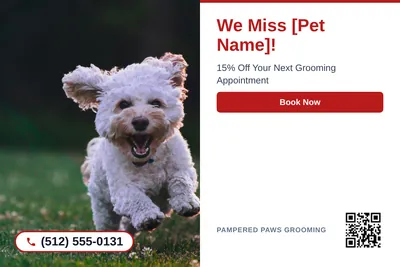 Clean Photo · Photo Left, Text Right: We Miss [Pet Name]!