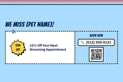 Comic pop · Coupon: We Miss [Pet Name]!
