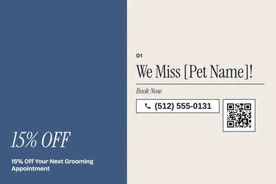 Contemporary · Big Offer: We Miss [Pet Name]!