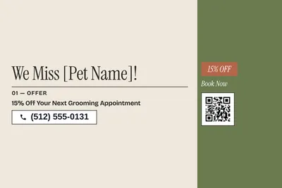 Contemporary · Checklist: We Miss [Pet Name]!