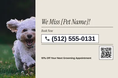 Contemporary · Phone Billboard: We Miss [Pet Name]!