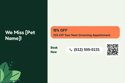 Jungle · Offer Menu: We Miss [Pet Name]!