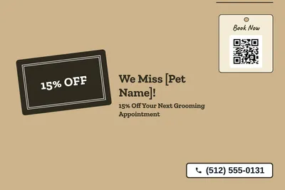 Kraft and stamp · Big Offer: We Miss [Pet Name]!