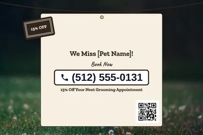 Kraft and stamp · Phone Billboard: We Miss [Pet Name]!