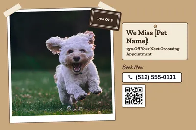 Kraft and stamp · Photo Hero: We Miss [Pet Name]!